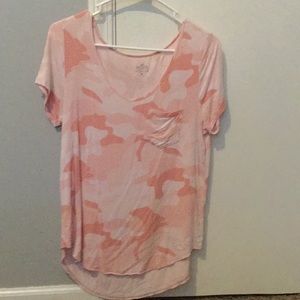 pink camo hollister top